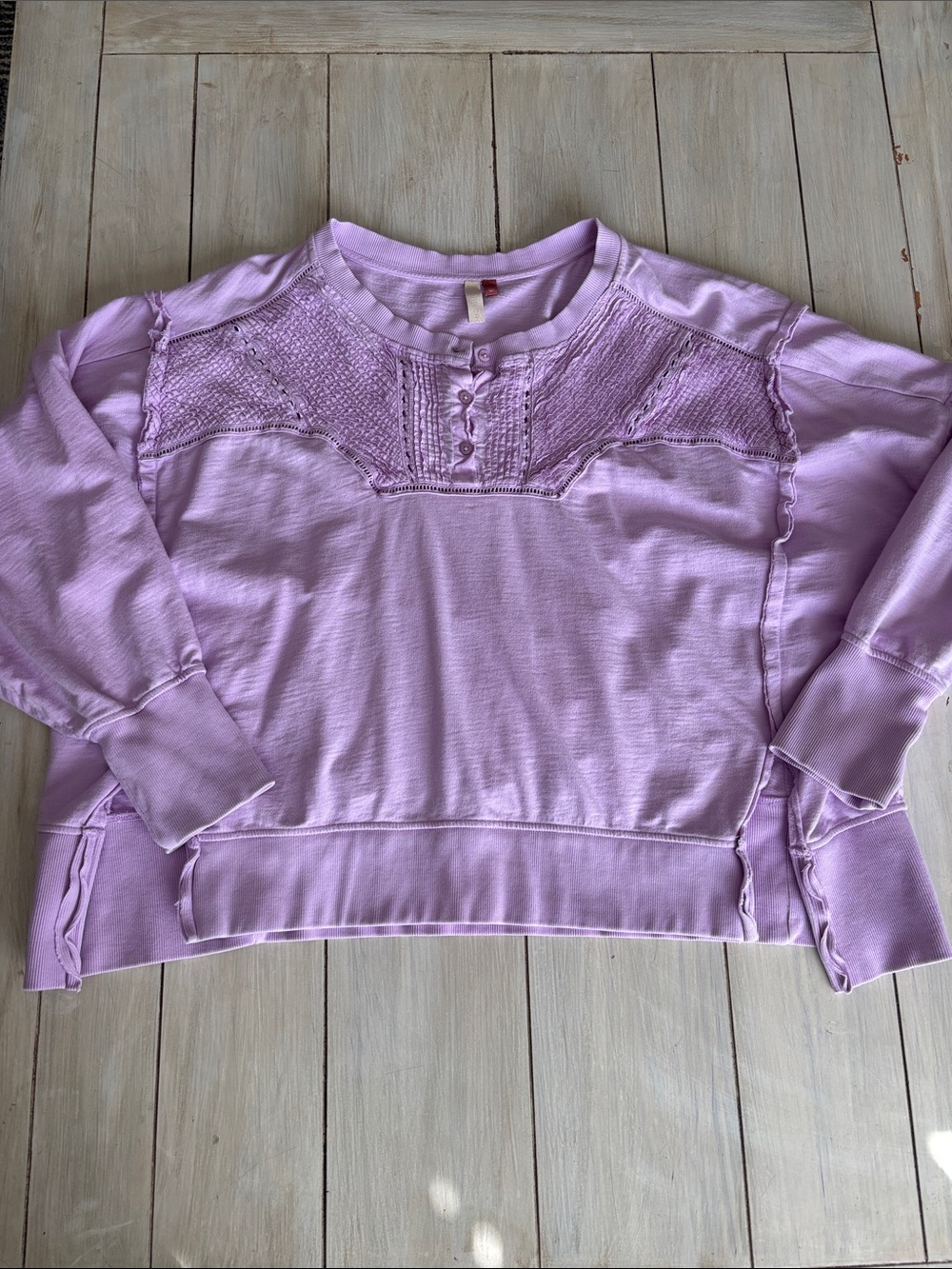 Pilcro Lavender Boxy Sweatshirt  XL